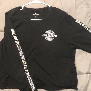 Hollister cropped long sleeve tee Large